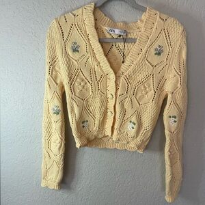 Zara | Cardigan | Yellow | S